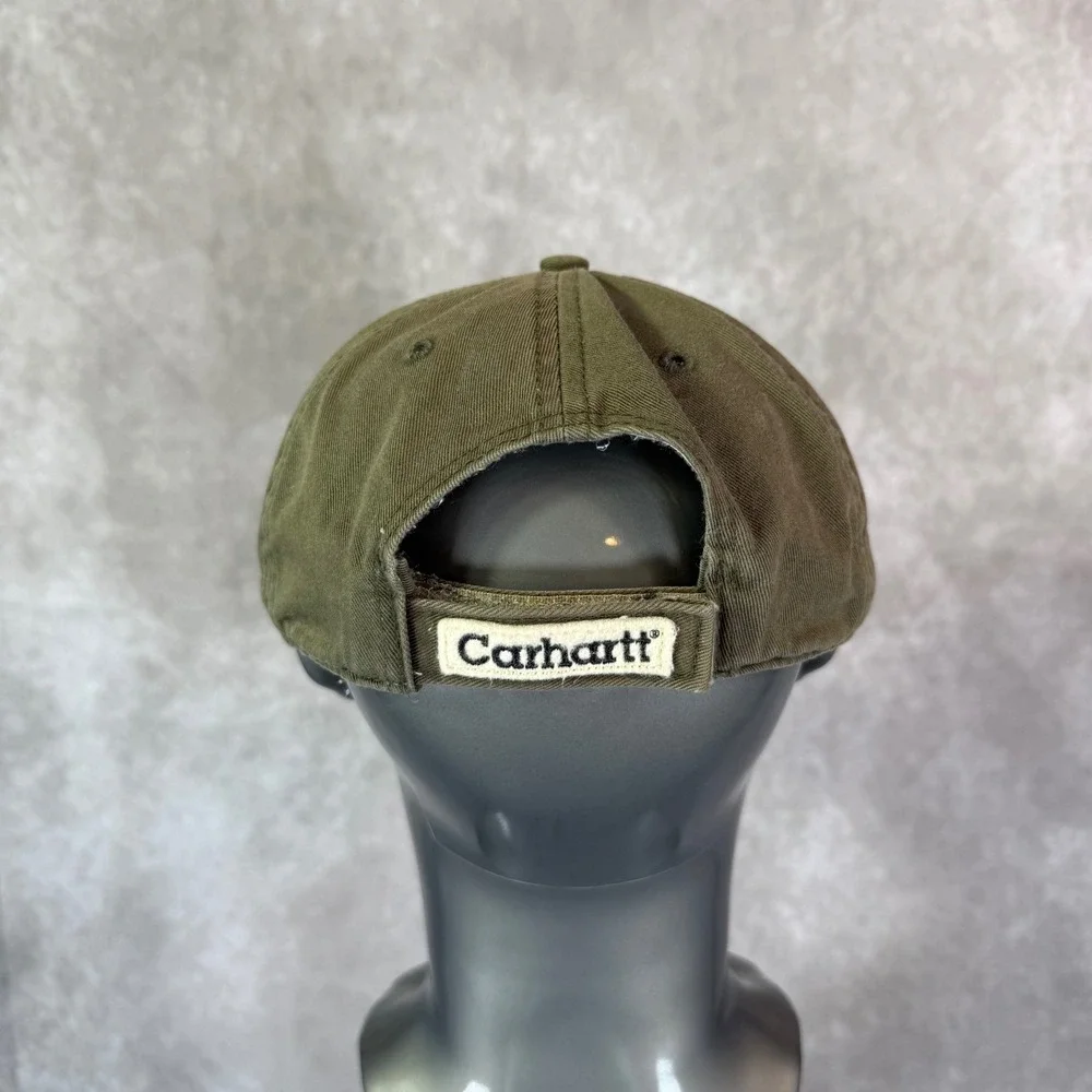 Carhartt Baseball Cap Men OS Olive Green Solid Embroidered Patch 1889 SP06